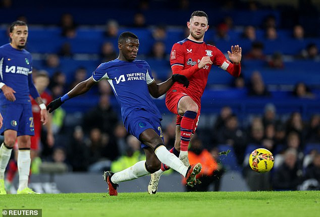 Moises Caicedo looked good with the ball at his feet, but gave away possession at times