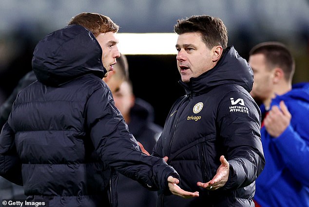 It appeared to be a tense exchange between the £43million ex-Man City talent and Pochettino