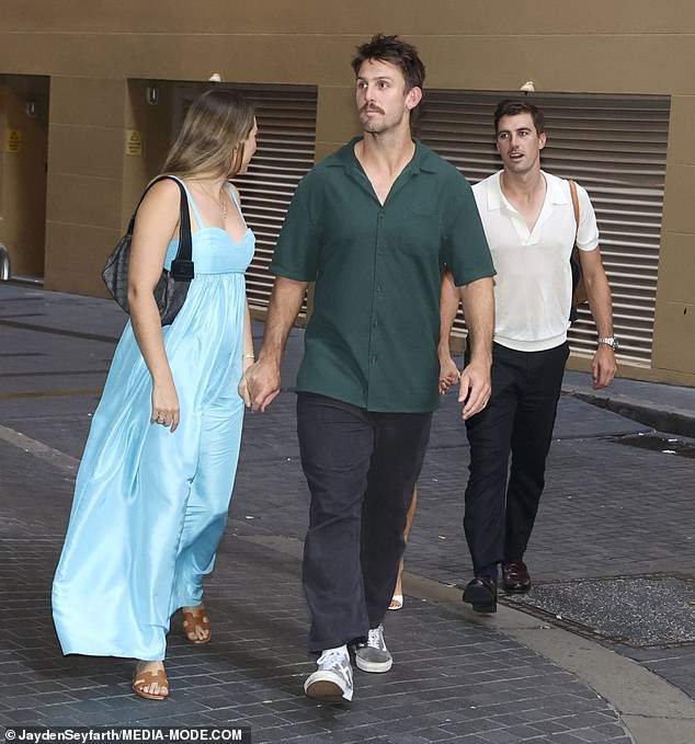 Cricket star Mitch Marsh was also spotted heading to the venue with his partner Greta Mack