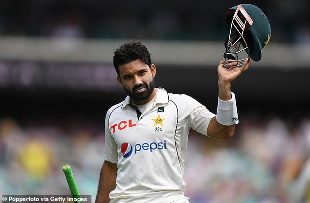 Rizwan put on 28 runs against the Aussies at the SCG on Saturday morning