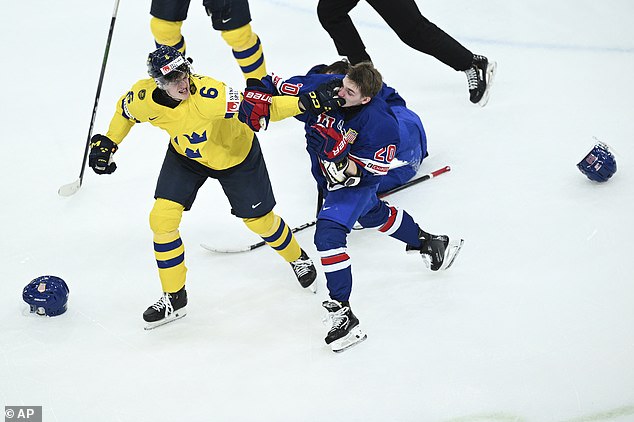 A fight at the end of the match underlined the American's dominance in the tournament