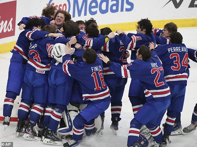 The Americans stepped onto the ice at the end of it all and won their sixth gold medal