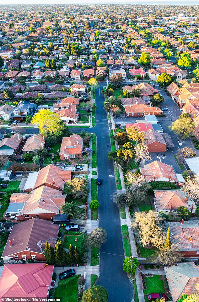 Melbourne homeowner said renters should think about things they can sacrifice instead of complaining about the high price of rent (stock photo, view of a street in a Melbourne suburb)