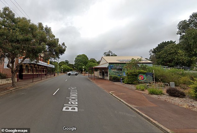 The remains of Raymond Smith were discovered on Friday on the outskirts of Greenbushes (pictured), a small mining town about 100km east of Margaret River.