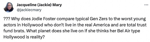 1704627292 785 Jodie Foster 61 hit by backlash after calling Gen Z