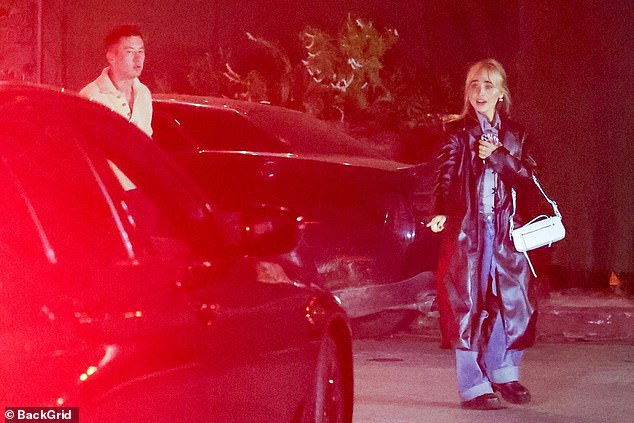 The Irish actor, 31, was first linked to American singer Sabrina, 24, when the rumored couple were spotted dining out in Los Angeles in December (pictured)