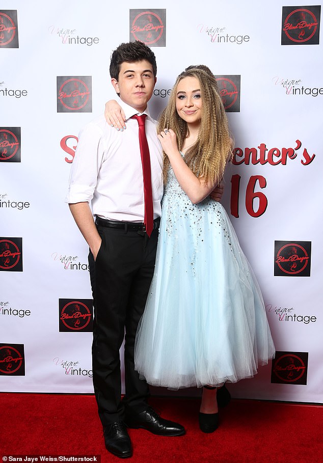 Sabrina dated fellow Disney Channel star Bradley Steven Perry, 25, in 2014.  Bradley briefly discussed her on a recent episode of his podcast (photo 2015)