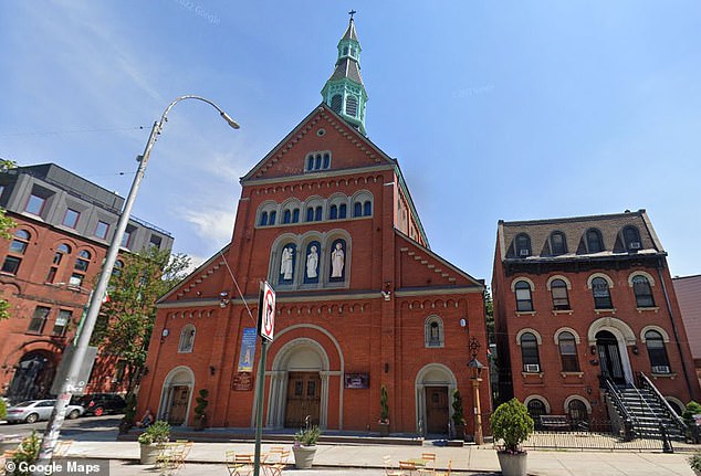 Monsignor Jamie J Gigantiello issued a groveling apology and was fired as church administrator after the former Disney star became a sex siren gyrating in the apse of the Annunciation of the Blessed Virgin Mary Church in Brooklyn