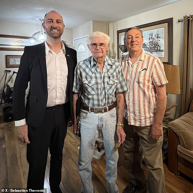 In October 2023, Robinson met with Sebastien Thevenin (left), the honorary consul of France in Las Vegas and Southern Nevada.  Last month he was visited by the American ambassador to France and the French ambassador, who appointed him a Knight