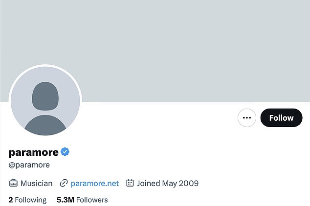 On December 27, fans began to worry when Paramore's social media accounts went blank