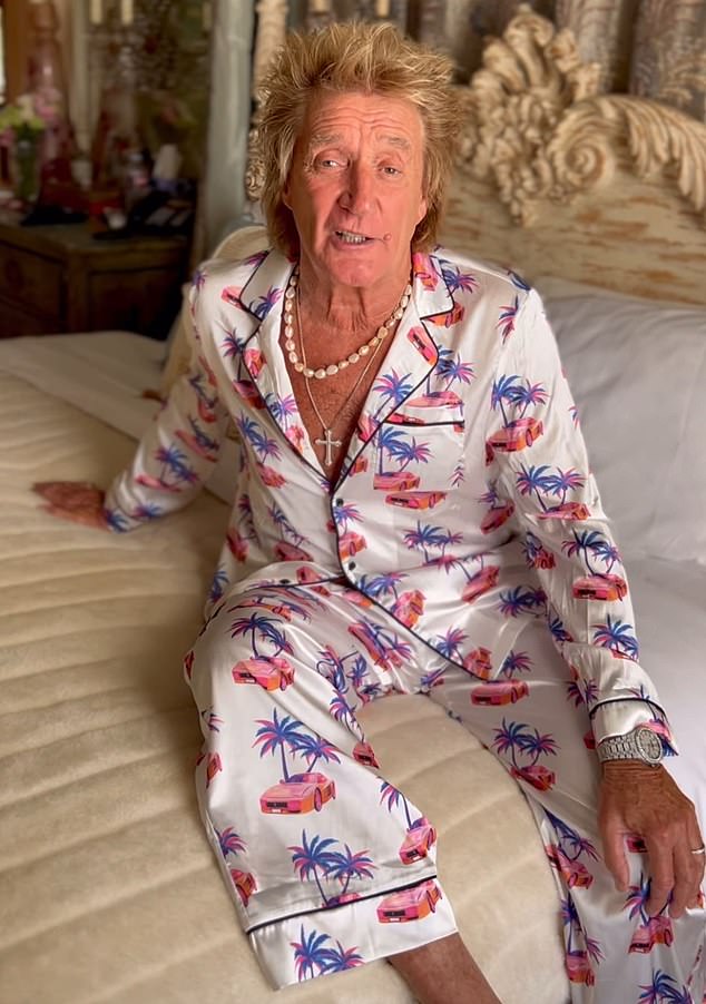 Rod wore Sean's Dirty Weekend pajamas on social media in September