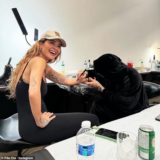 The photos come after Rita showed off her latest ink as she shared an insight into her first week of 2024