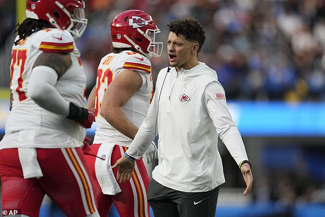 Mahomes also was among Kansas City's starters who sat out Sunday's game in Los Angeles