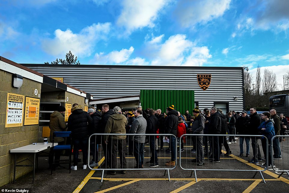 Queues snaked around the outside of the turnstiles and supporters turned out in droves to watch the cup drama