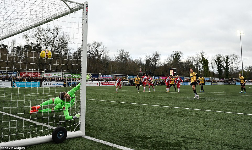 Sam Cornet saved a penalty in first-half stoppage time, with his flawless attack from 12 yards settling the showdown