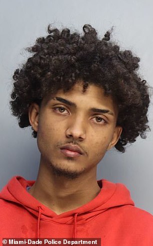 IMAGE: Jearial Garcia, 21, was arrested and charged with aggravated assault on a law enforcement officer, openly carrying a weapon, fleeing and eluding law enforcement, and drag racing