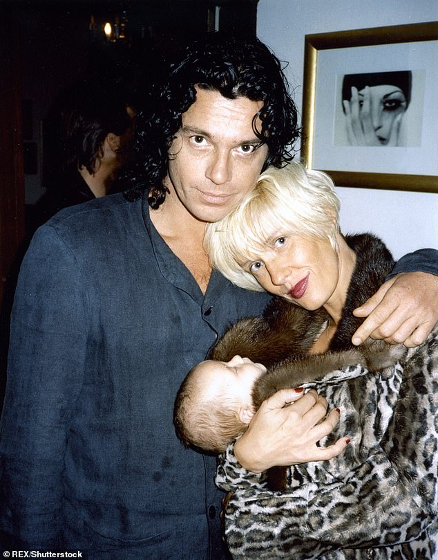 Tiger's mother Paula Yates overdosed on heroin at her home in Notting Hill, London, less than three years later, at the age of 41.  (The family is pictured in Sydney in 1996)