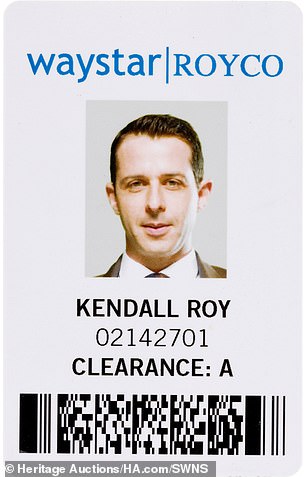 Kendall Roy's Waystar RoyCo ID tag