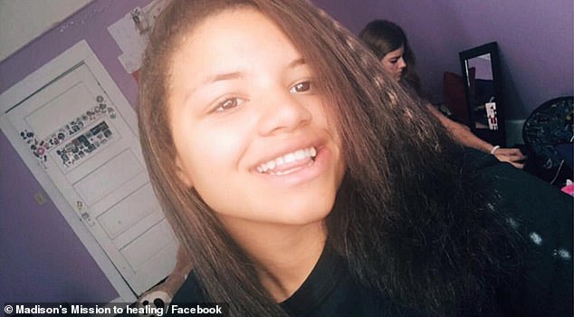 An online obituary for the teenager (pictured) reads: 'Maddy's journey was marked by a steadfast spirit, resilience and courage that inspired all who knew her'