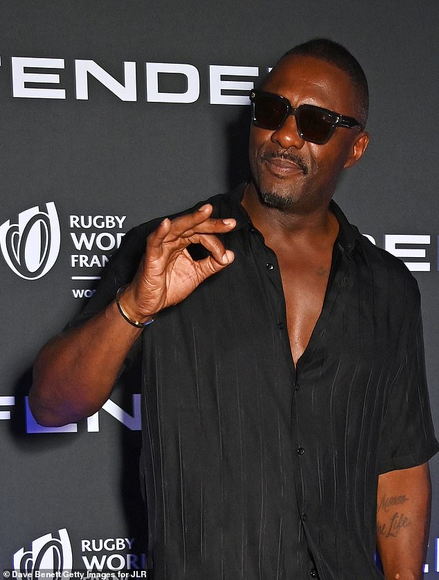 Idris Elba attends the launch of the 2023 Rugby World Cup Defender campaign at Palais de Tokyo on September 7, 2023