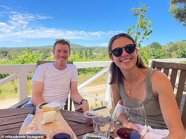 A series of photos of Rohan Dennis and his partner Melissa Hoskins enjoying trips to vineyards have surfaced after it emerged they were planning to open a winery