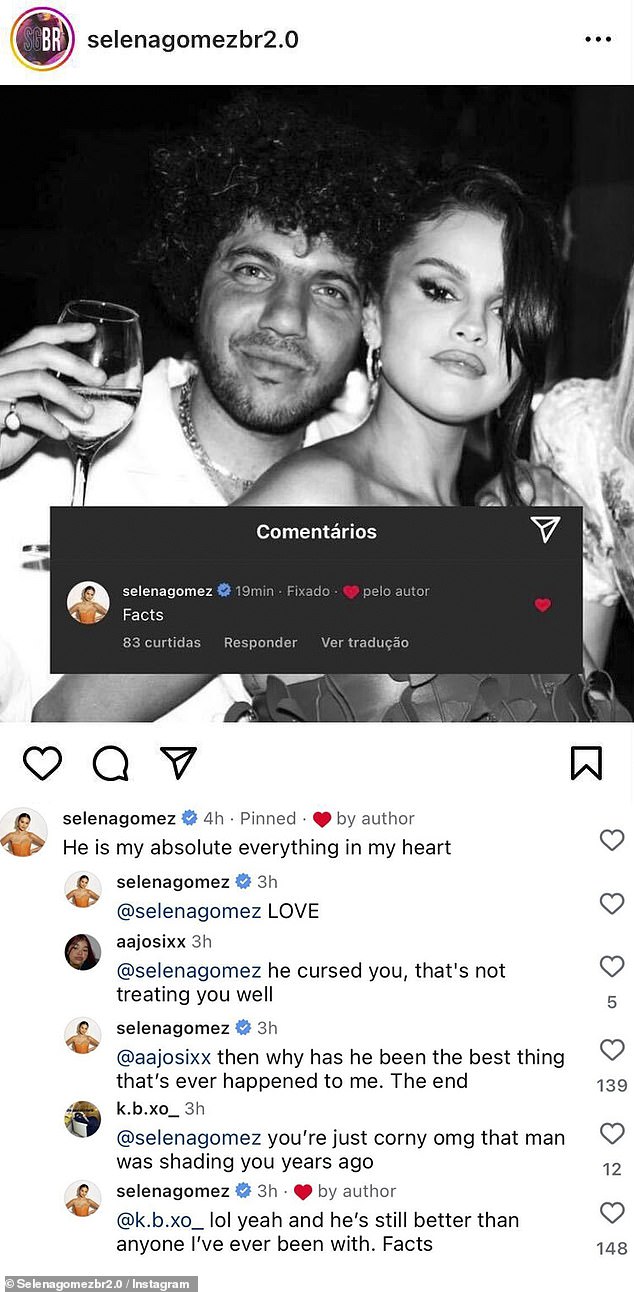 1704728618 98 Selena Gomez Shares Intimate Photo of Herself Kissing Benny Blanco