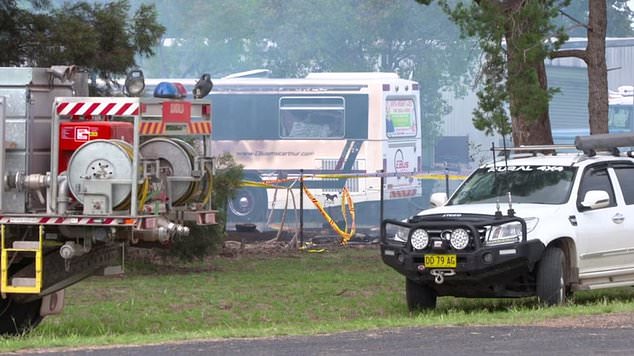 Emergency services rushed to the house on Bribbaree Rd, 50km northwest of Young, around noon on Sunda.