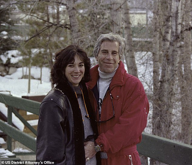 Jeffrey Epstein (right) pictured with British socialite Ghislaine Maxwell (left)