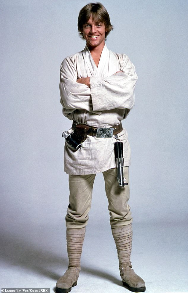 Last year, Hamill revealed he sees no 'reason' to play Luke Skywalker again, but remains open to returning to the role (pictured 1977)