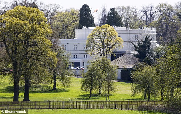 Royal Lodge in Windsor Great Park, home of the Duke of York