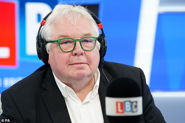 LBC's Nick Ferrari (pictured) tells Radio Times that the guest chair in his studio was bolted to the floor because it was the only way to keep regular interviewee Boris Johnson in webcam focus