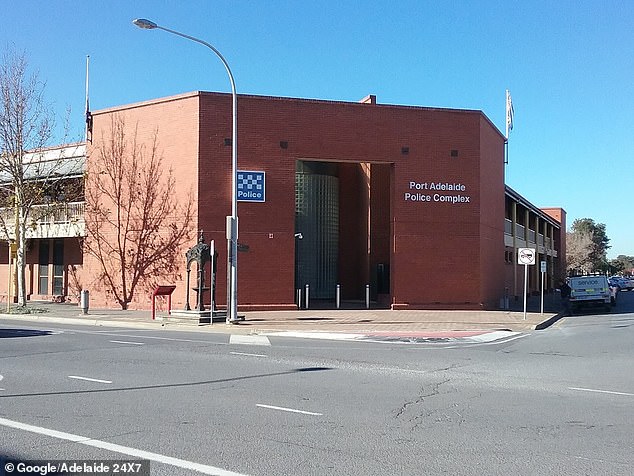 The female police officer was found dead at Port Adelaide police station (pictured), in the city's northwest, on Monday afternoon