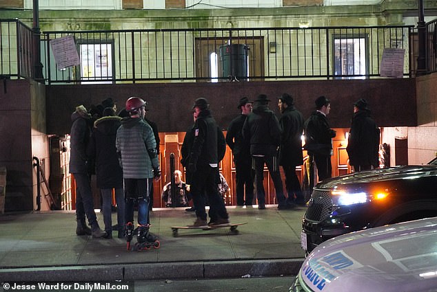 The NYPD attempted to clear the building so construction crews could get to work