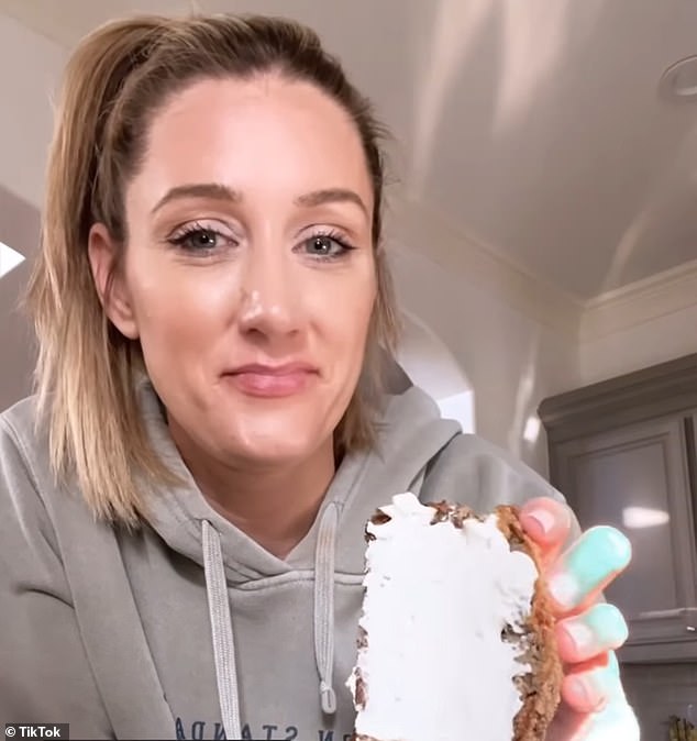 Costco influencer Laura Lamb (pictured), who runs the Instagram page Costco Hot Finds, shared a video of the new food product this weekend