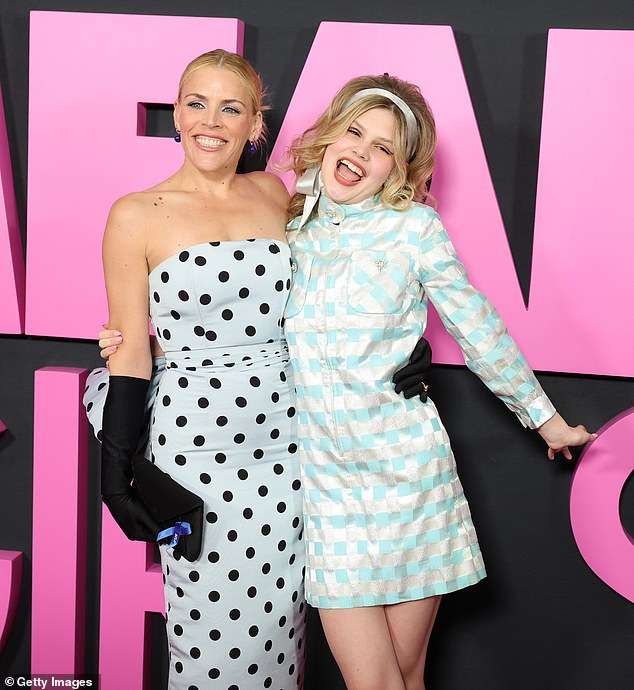 The actress, 44, and her mini-me, 15, looked chic in blue dresses as they hit the pink carpet at the AMC Lincoln Square Theater