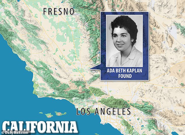 Kaplan's body was found in Arvin, California, near Bakersfield and has only now been identified