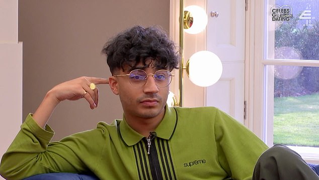 Viewers saw Karim hook up with beautician Whitney England in the series, but she revealed their romance ended after she discovered he was 'talking to another girl' and told his ex he 'still loves her' (Karim pictured on Celebs Go Dating)