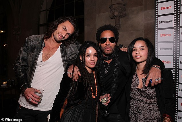 Lisa, who also shares adult daughter Zoë Kravitz, 35, with ex-husband Lenny Kravitz, who maintains a friendship with both Jason and Lisa (pictured in 2010)