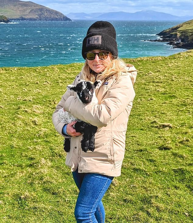 The couple also help maintain the island's seal population and take a dip in the fresh sea, even though the water is as cold as 16 degrees.