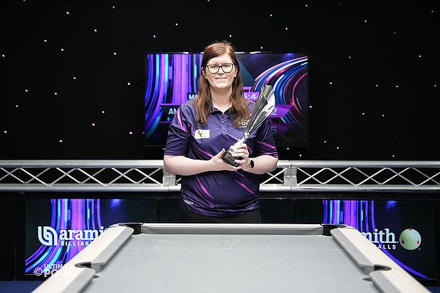 Transgender pool champion Harriet Haynes (above) opened up about the 'horrific' and 'despicable' abuse she has been subjected to since her opponent walked out in protest during a match last year