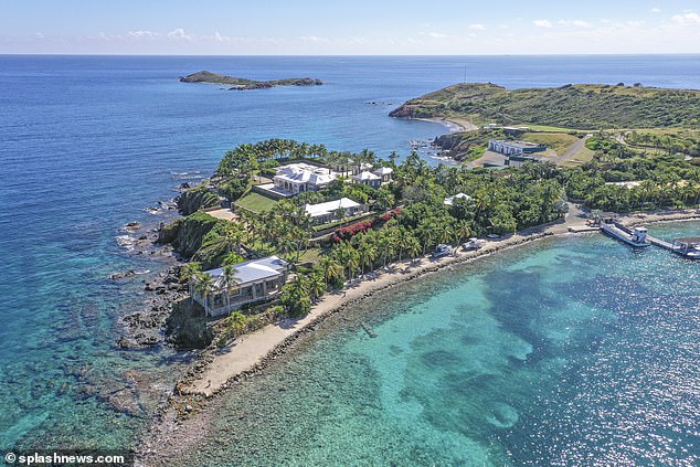 The 'Epstein List' has sparked a number of allegations against prominent celebrities, with many cases of alleged abuse taking place on the financier's private island of Little Saint James in the US Virgin Islands (pictured)