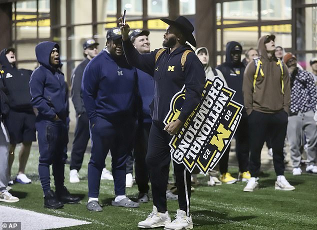 Michigan was crowned national champions after beating the Washington Huskies