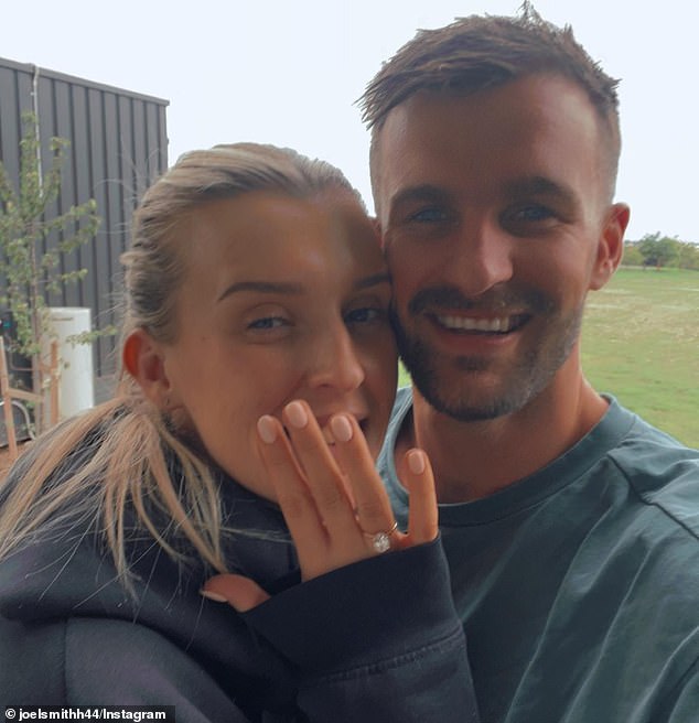 The news comes just weeks after the 27-year-old announced his engagement to Elise Carroll (pictured together), who gave birth to their daughter Tilly last September.