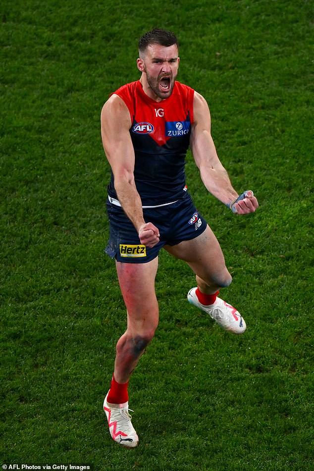 The key forward became a regular for the Demons after breaking into the team in round 12 last year