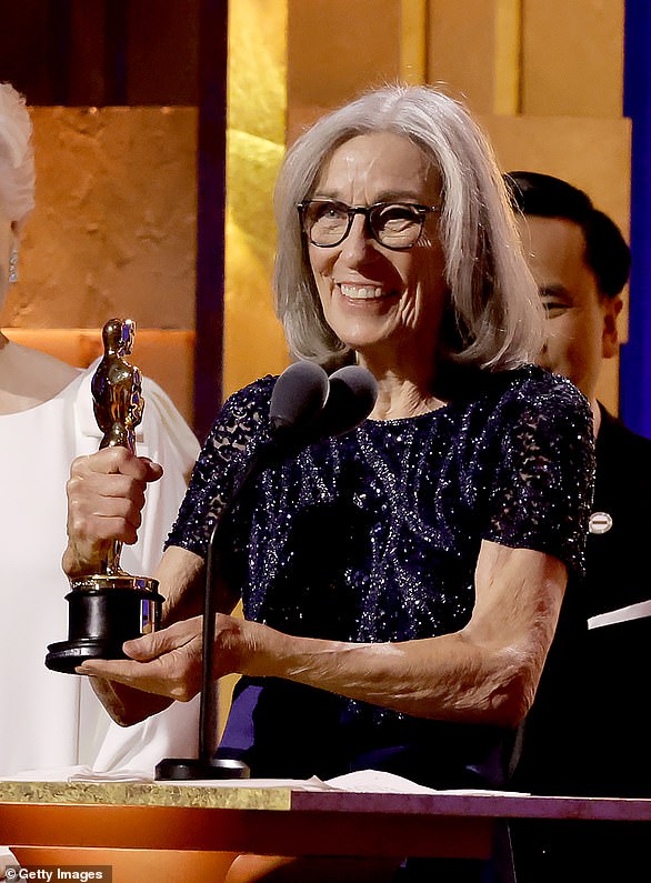 Exciting: Carol Littleton was one of the lucky ones to receive an Honorary Academy Award on Tuesday evening