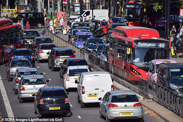 London is the world's slowest city for drivers, analysis by TomTom shows (file photo)