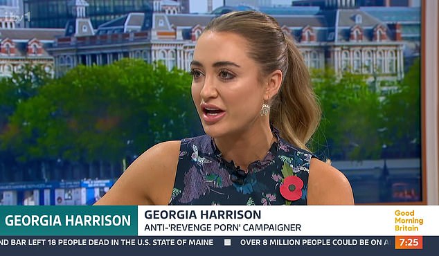 The former TOWIE star made ITV documentary Revenge Porn: Georgia vs Bear and has campaigned for outdated laws to reflect the times