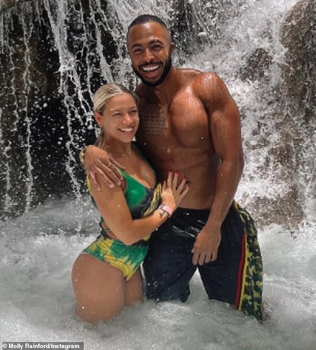 The pair both took part in Strictly Come Dancing in 2022 - with Molly coming second and Tyler seventh - and later confirmed their relationship in June 2023 (pictured on holiday in Jamaica)