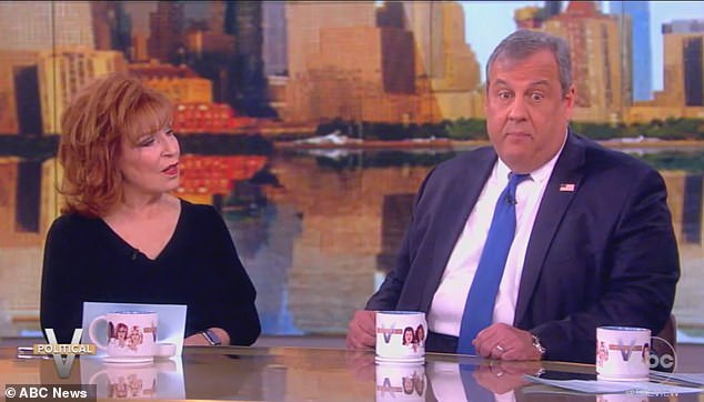 Christie recently appeared on The View