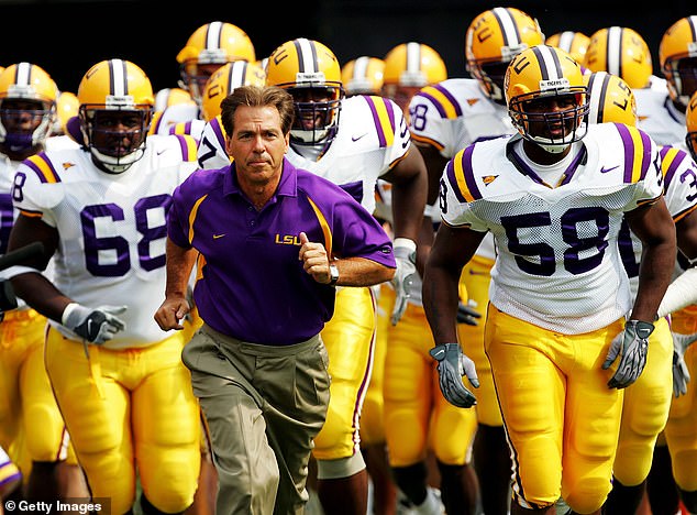 Saban spent five seasons at LSU and led the school to a national championship in 2003